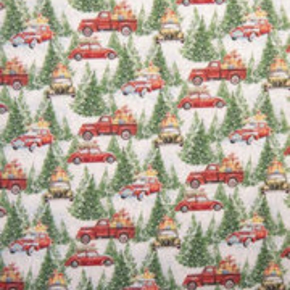 SANTA’S RED TRUCKS 100% COTTON 3-LAYER MASK + - Picture 4 of 10